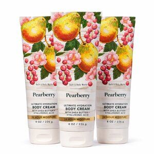 Bath & Body Works Body Cream Bundle PEARBERRY 3 pack NEW